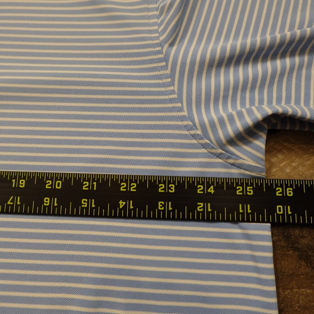 Peter Millar polo shirt summer comfort Hales Performance Jersey cottage blue XL - Picture 5 of 10
